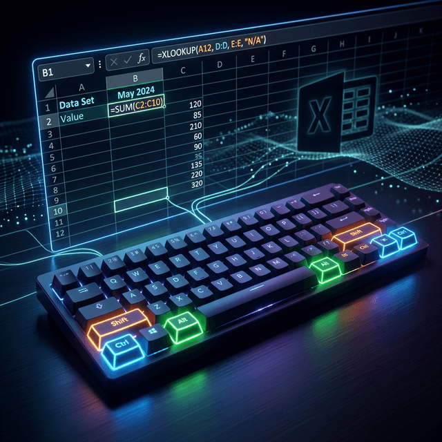 50 Phím Tắt Excel Quan Trọng Nhất: Từ Cơ Bản Đến Nâng Cao, Phân Theo Nhóm Chức Năng