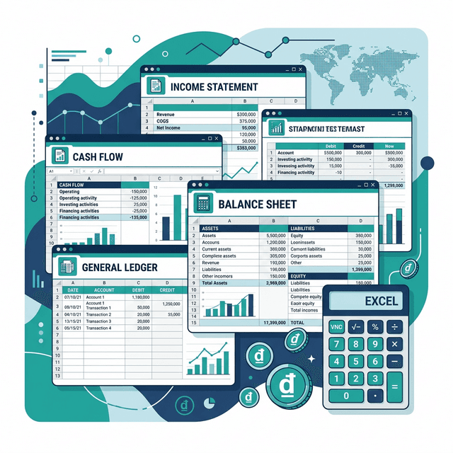 Tạo Bộ Mẫu Biểu Kế Toán Trong Excel: Sổ Nhật Ký, Sổ Cái, Bảng Cân Đối Và BCTC