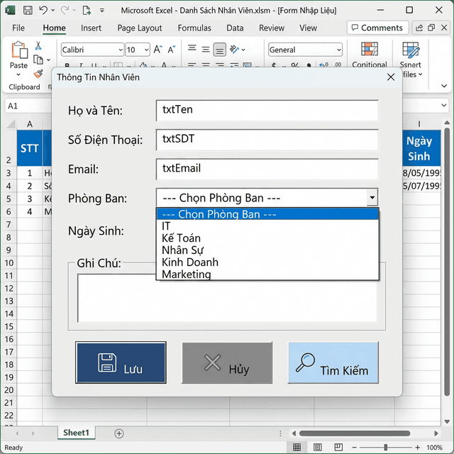 VBA Events, Class Module Và Custom Objects: Lập Trình Hướng Sự Kiện Trong Excel